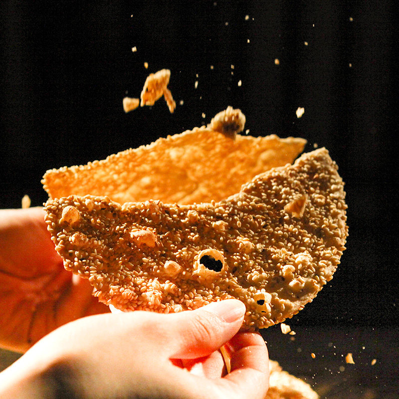 山东特产淄博周村美食香酥烧饼手工制作芝麻饼薄饼孕妇办公室零食,淘宝优惠券,粉丝福利购,淘宝优惠卷