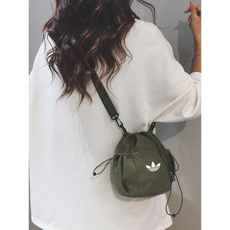 Brand genuine canvas chest bag women's mini