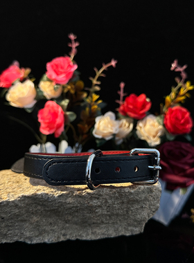 铃铛真皮项圈颈带饰品choker朋克锁骨链可刻字定制女M颈环脖圈男