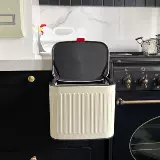 Livingbank Retro Cream Kitchen Vishing Crash Bac in Trash Bin ins, столешницы из нержавеющей стали, сброс разной коробки