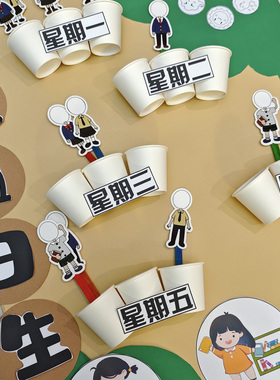 幼儿园值日生环创材料