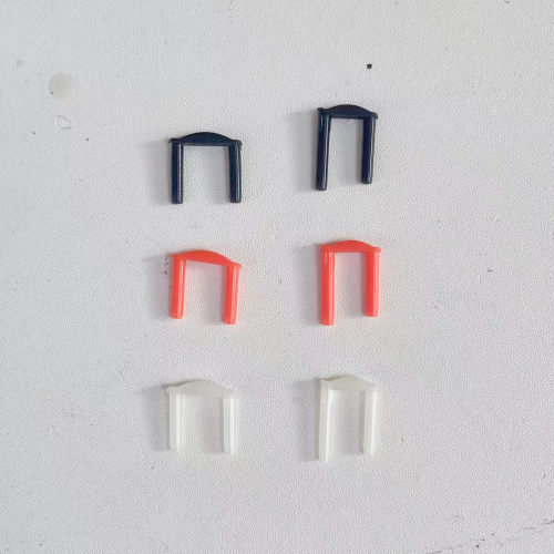 新品羽毛球拍胶粒护线管 长的短的双二2连钉黑色 - 图2
