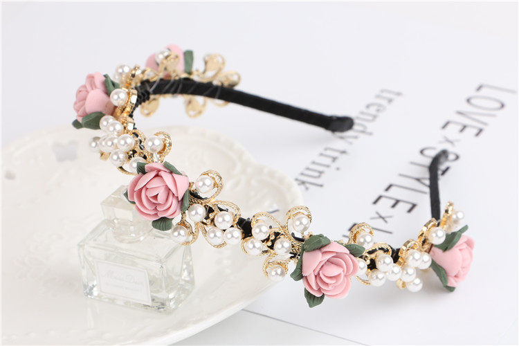 韩国女神发箍韩国发夹韩版压发头箍珍珠花朵头饰陶瓷头花发饰包邮,淘宝优惠券,粉丝福利购,淘宝优惠卷