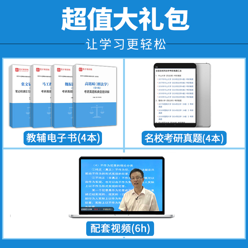 法学考研4本套马工程宪法学+张文显法理学+魏振瀛民法+高铭暄刑法学笔记考研真题典型题+视频含2021考研真题及详解法硕可搭周叶中-图0