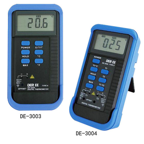 台湾得益DE-3003/4工业接触式温度计高精度表面K型热电偶测温仪 - 图2