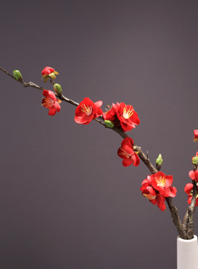 新中式仿真花腊梅客厅茶几桌面