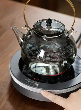 茗凤祥X5电陶炉家用围炉煮茶小型煮茶炉玻璃壶套装智能调温烧水壶