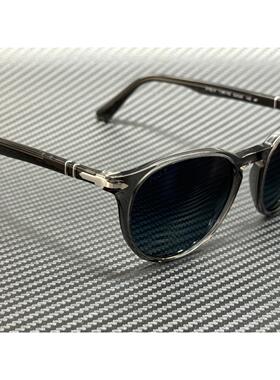 Persol PO3152S 1196S3透明灰蓝色偏光mm男士太阳眼镜
