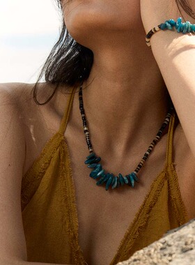 不规则项链自然论磷灰石海椰壳