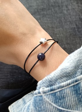 星空星穹日韩墨蓝手绳