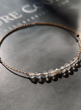 蓝光幽幽灰月光细细小手绳