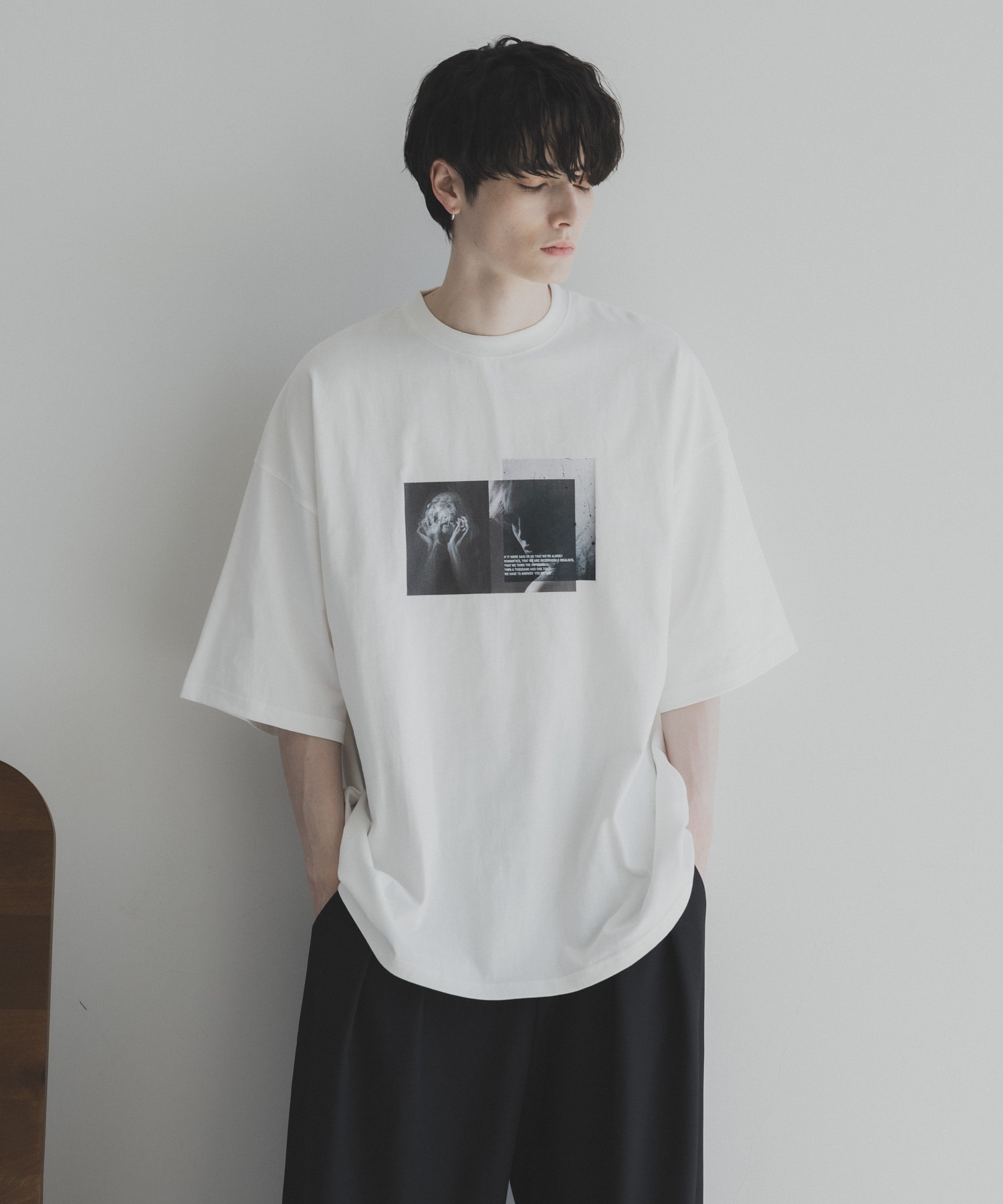 remer loose strange graphic over Tee 印花T恤 RRWUF0723001 - 图1