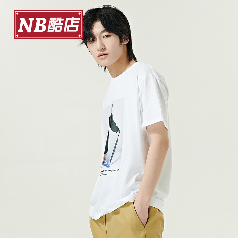 New Balance NB 正品奥莱特价清仓男夏季美式复古休闲运动T恤短袖