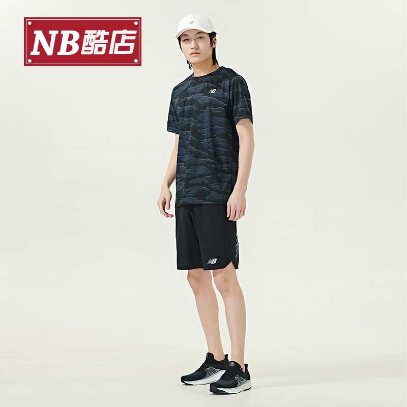 New Balance NB正品奥莱特价男款T恤夏季速干运动健身训练短袖-图2