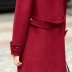 Amy ami Womens flagship 2019 handmade 100% áo khoác len mùa đông hai mặt - Áo len lót đôi áo khoác burberry nữ Áo len lót đôi