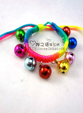 纯铜儿童舞台表演铃铛民族风手链