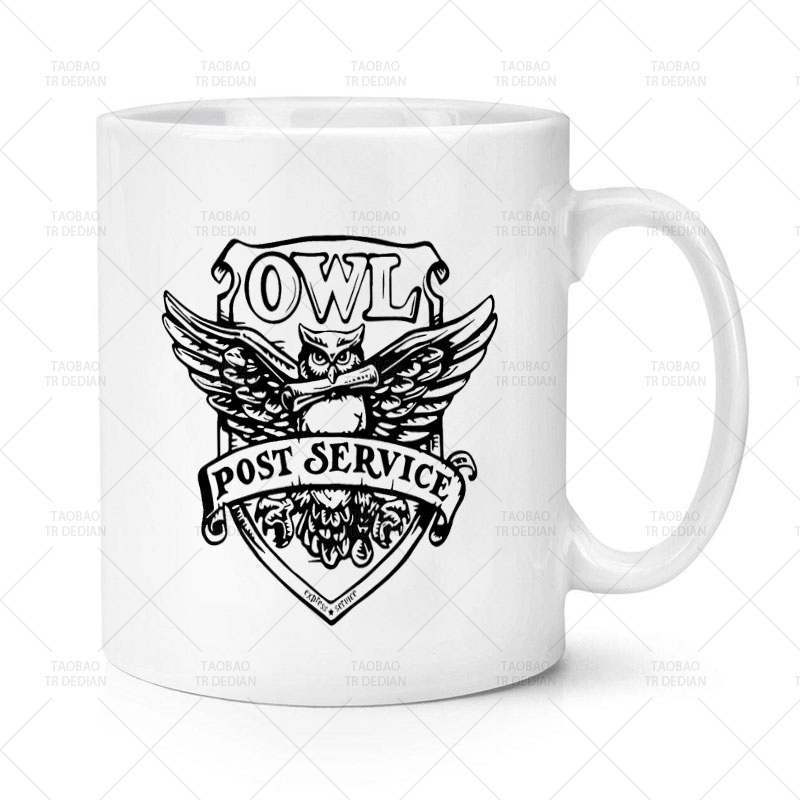 OWL POST SERVICE猫头鹰邮政服务陶瓷马克杯水杯杯子-图1