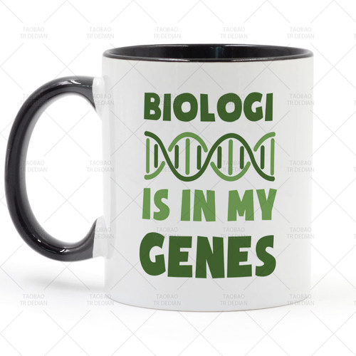 Biologi Is in My Genes 基因DNA马克杯 咖啡陶瓷喝水杯杯子 - 图0