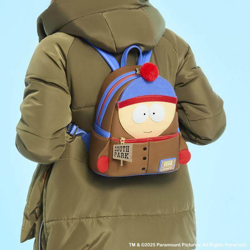 代购Loungefly南方公园斯坦角色扮演卡通双肩包可调节肩带可爱,淘宝优惠券,粉丝福利购,淘宝优惠卷