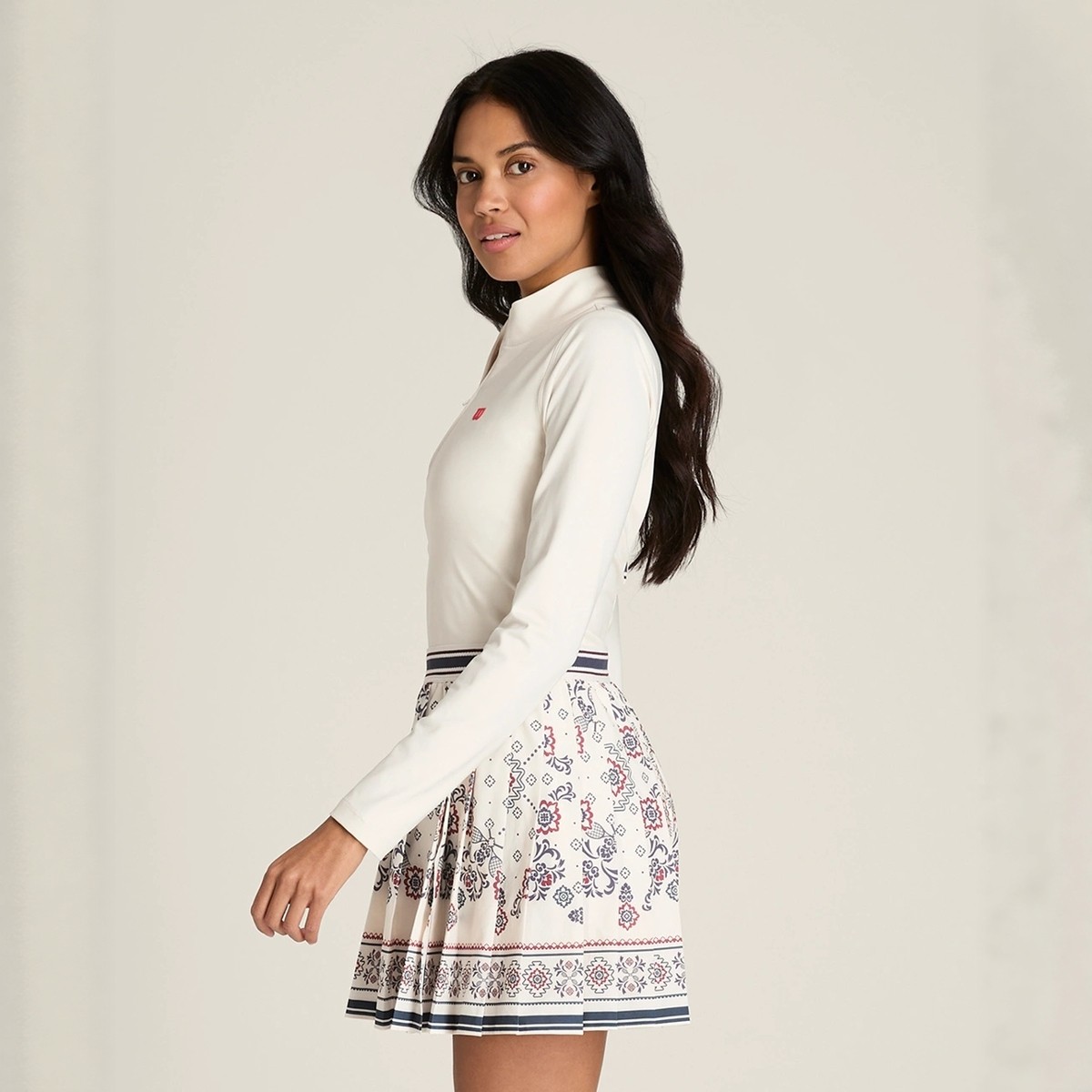 代购wilson Split Pleat 威尔逊女士网球裙连衣裙百褶裙印花,淘宝优惠券,粉丝福利购,淘宝优惠卷