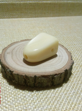 天然象牙果手工文玩配饰三通佛头