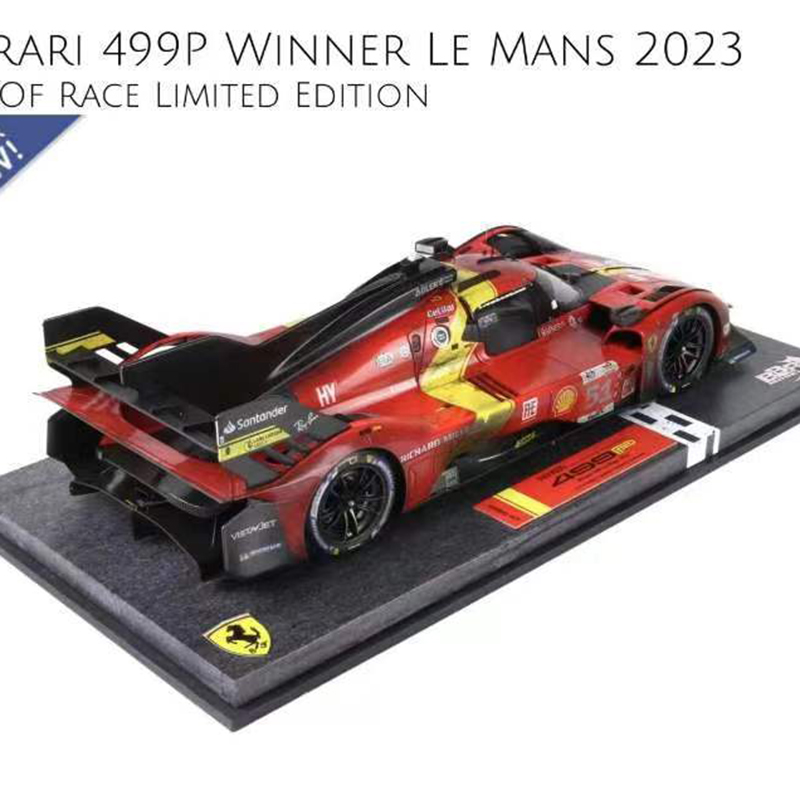 BBR 1:18 法拉利499P 勒芒 冠军车脏脏版WINNER LE MANS 2023车模 - 图3