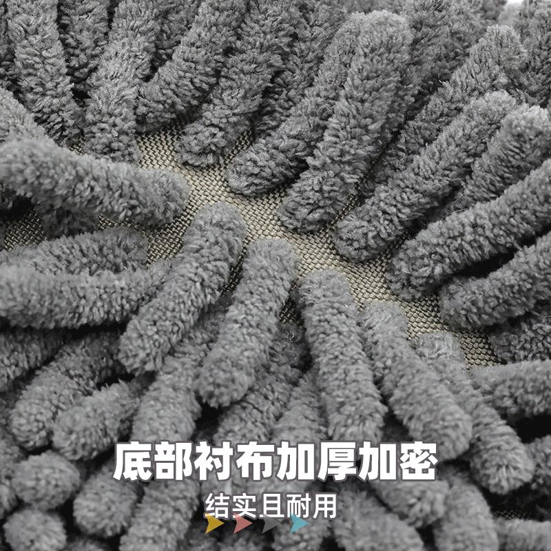 雪尼尔半圆地垫浴室垫强加厚吸水卫生间厕所洗澡间脚垫家用防滑