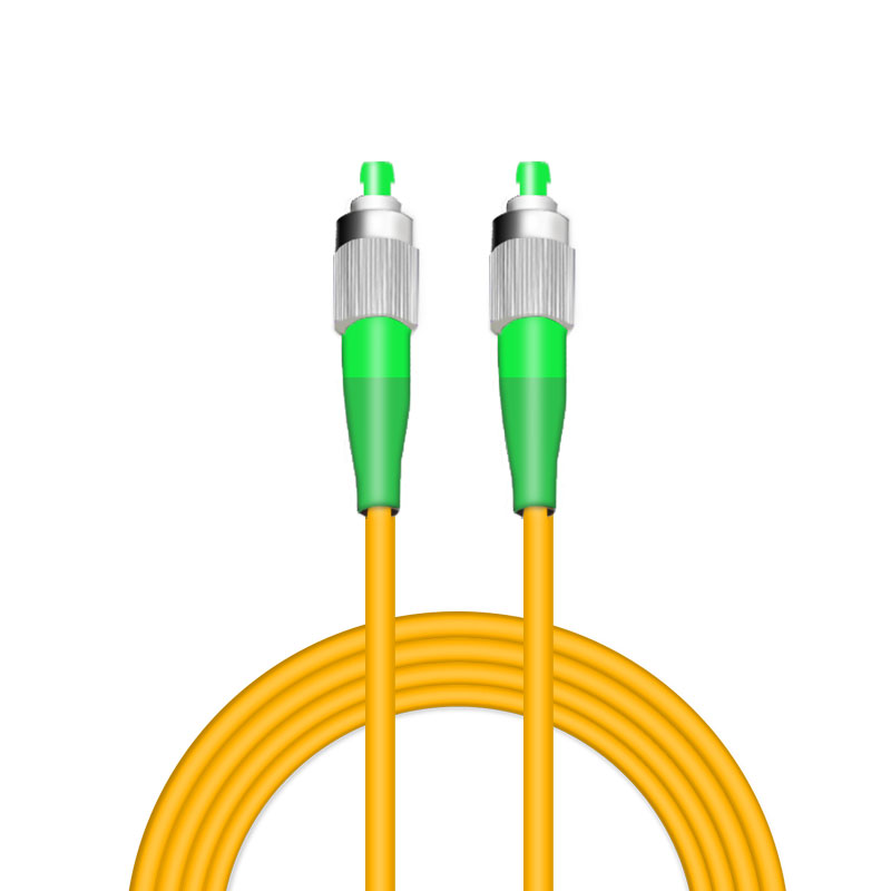 安普鸿图 光纤跳线FC/APC-FC/APC单模3 5 10 20 15 30 40 50米斜8度角绿色 尾纤 网络跳线电信级尾纤