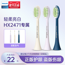 Philips Electric Toothbrush Replacement Brosse Head HX2033 Adapté Treasure Brush HX2471 Robe souple laine blanche originale