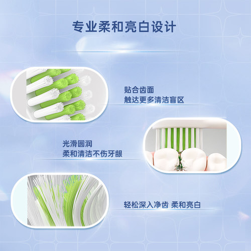 飞利浦电动牙刷替换刷头HX2023适配小羽刷HX2421/HX2431原装正品 - 图2