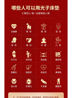 药王石光子能量床垫 远红外加热负离子激光发汗床垫双人华夏百川