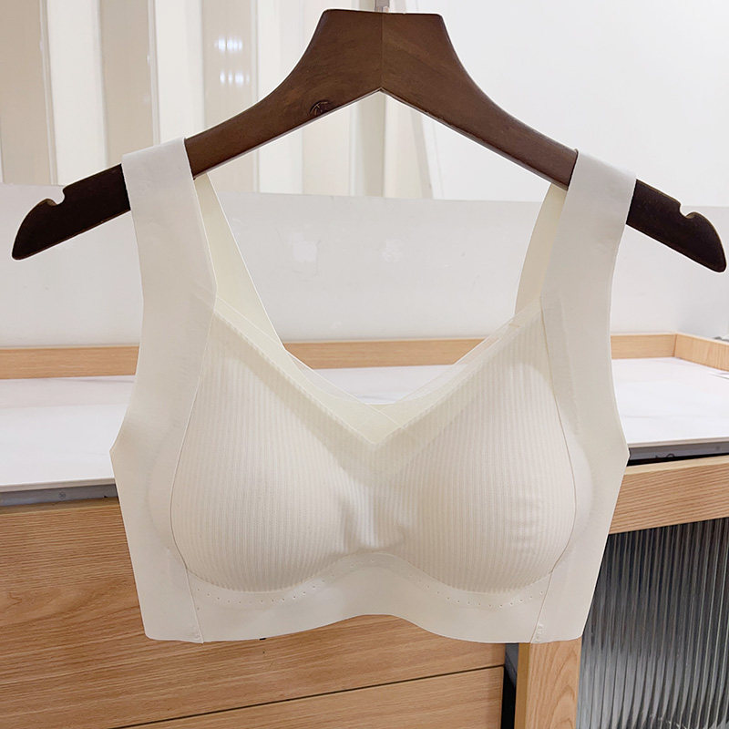 古妃固定杯提拉无痕透气内衣聚拢防下垂背心式运动无钢圈薄款文胸,淘宝优惠券,粉丝福利购,淘宝优惠卷