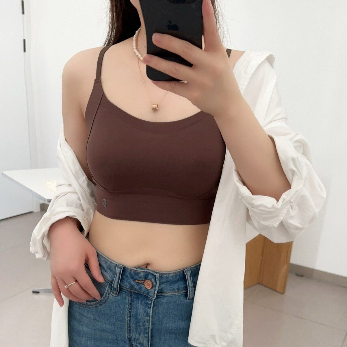 黛美芮早秋微磨毛舒适内搭无痕固定杯小胸聚拢提拉女士内衣裹胸