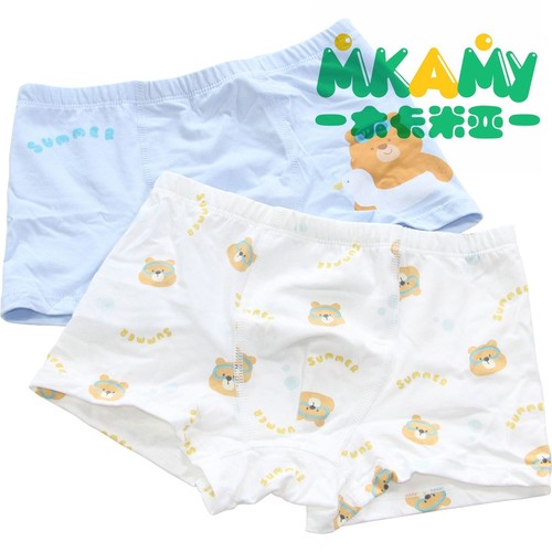 2尼多熊新款儿童内裤5男童小孩纯棉平角短裤724青少年四角内裤岁 - 图2