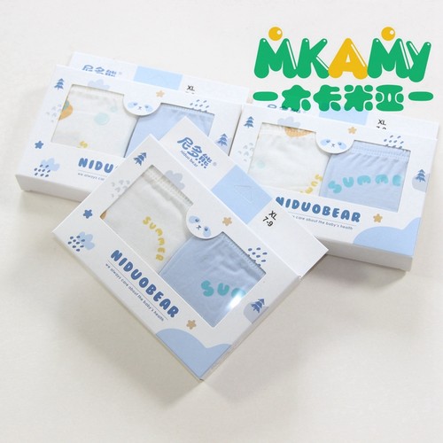 2尼多熊新款儿童内裤5男童小孩纯棉平角短裤724青少年四角内裤岁 - 图0