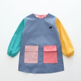 Детский художественный фартук для детского сада, водонепроницаемый нагрудник для еды, анти-грязь