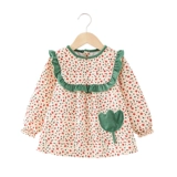 Демисезонный нагрудник для девочек, водонепроницаемый детский фартук для еды, юбка, анти-грязь, сзади на завязках