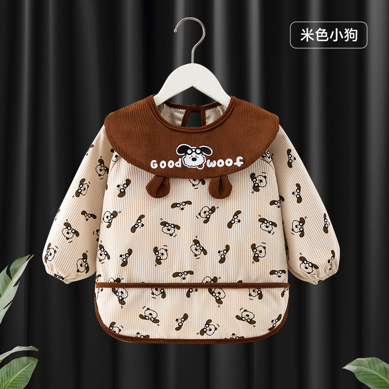 儿童罩衣防水防脏女宝宝画画围兜男小孩吃饭秋冬外套护衣正穿衣,淘宝优惠券,粉丝福利购,淘宝优惠卷