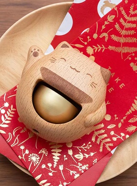 多巴胺门铃招财猫磁吸创意礼品