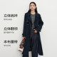 Yixiangliying ບໍ່ມີທາດເຫຼັກ windbreaker ຕ້ານ wrinkle ສໍາລັບແມ່ຍິງຄວາມຍາວກາງ