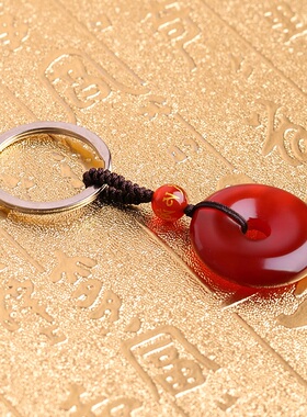 艾钰招财转运红玛瑙双貔貅吊坠