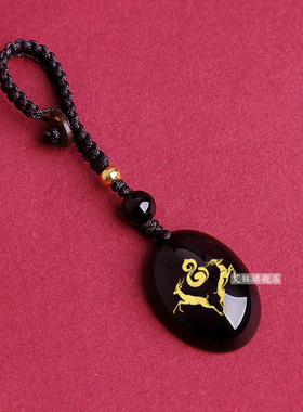 2026年生肖马双羚保岁吊坠吉顺宏