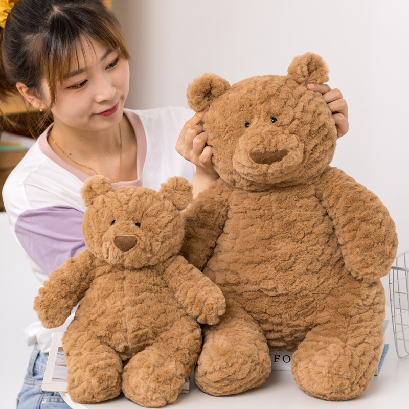 网红 巴塞罗熊 teddybear 笨笨熊 泰迪熊 毛绒玩具 公仔 儿童礼物 - 图0