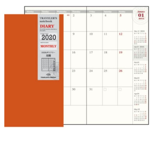 TN2026内芯midori旅行者笔记手帐月计划周记日程本垫板文件夹贴纸 - 图3