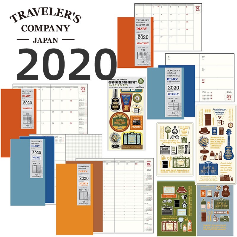 TN2026内芯midori旅行者笔记手帐月计划周记日程本垫板文件夹贴纸 - 图1