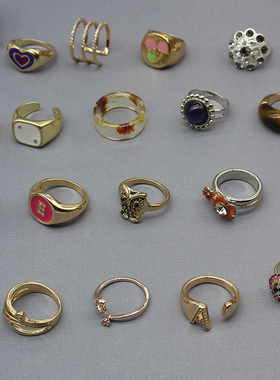 女合金铜日本欧美小巧百搭戒指