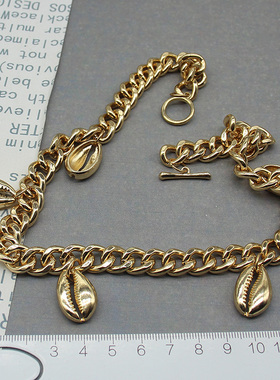 欧美个性短款项链贝壳