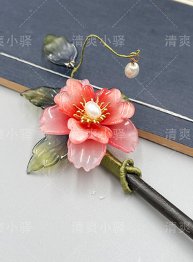 白雪公主玻璃定制红色系琉璃花瓣