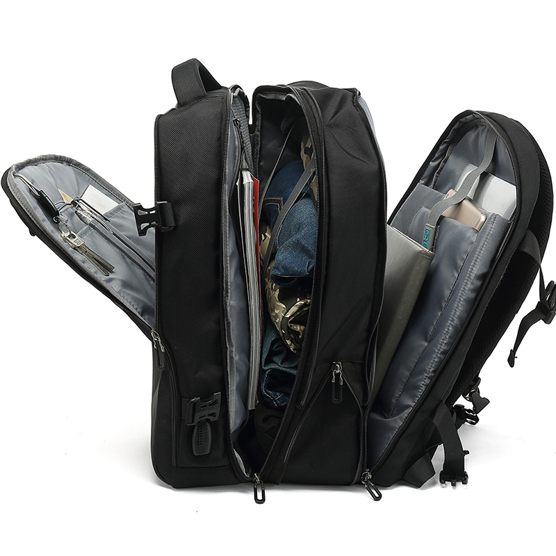 男商务多功能双肩背包大容量可扩容17寸18英寸17.3适用华硕ROG枪神8/9Plus戴尔微星雷影17游戏本笔记本电脑包 - 图3