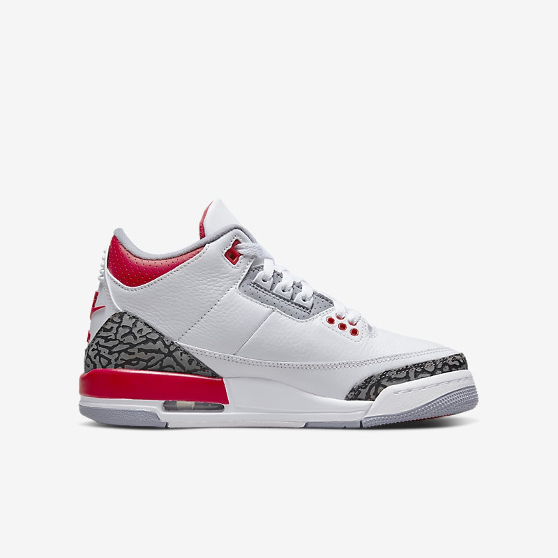 Nike/耐克Air Jordan AJ3白红火焰红女耐磨篮球鞋DM0967 398614 - 图3